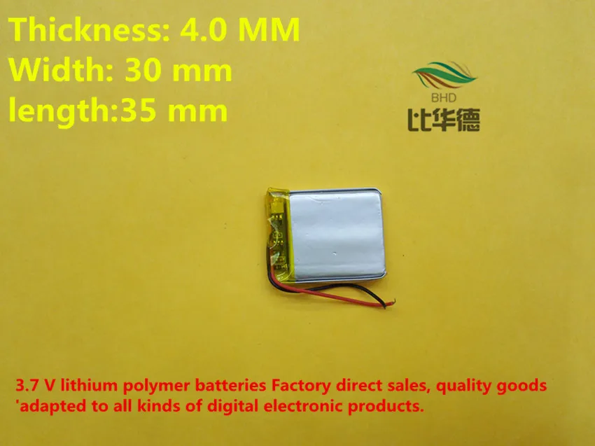 5 шт./лот) 043035 380 мАч литий-полимерный аккумулятор качество товаров качества CE FCC ROHS сертификации