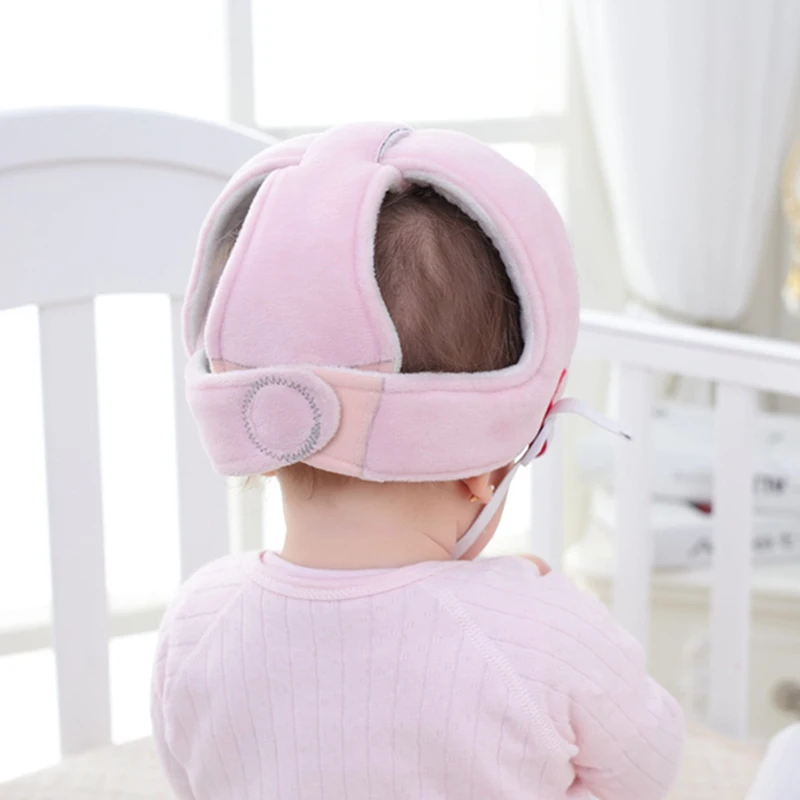 Детские небьющиеся Защитные Мягкие шлемы, детская шапочка, защитная шляпа, круглая крышка Младенческая шапочка