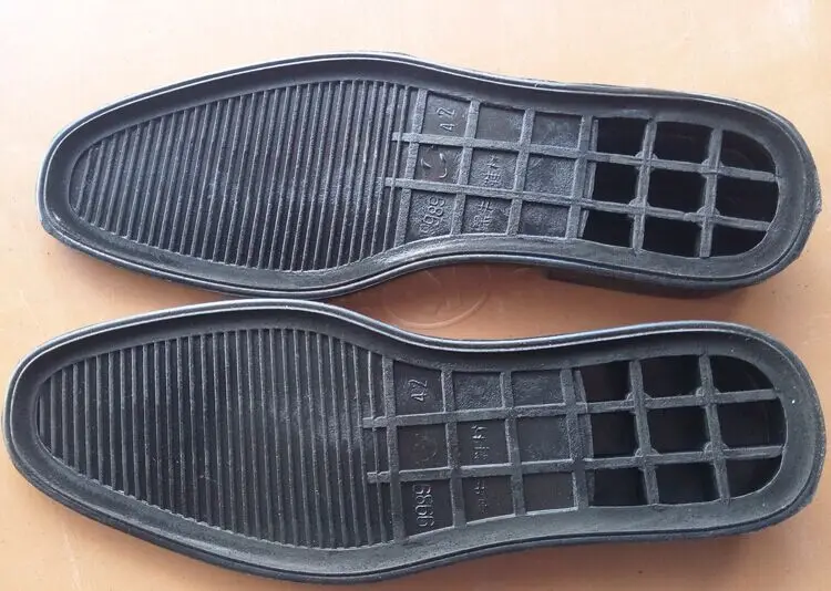 Men's rubber replacement soles black non slip wear resistant dress belt