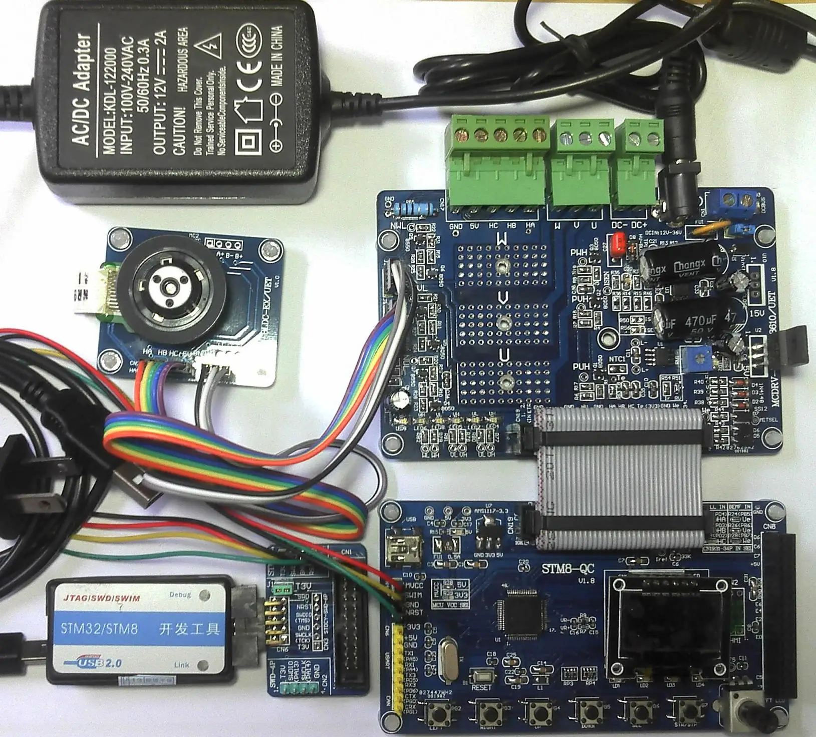 STK-STM8 бесщеточный электродвигатель постоянного тока контроллер бесщеточного двигателя постоянного тока мотор макетная плата комплект