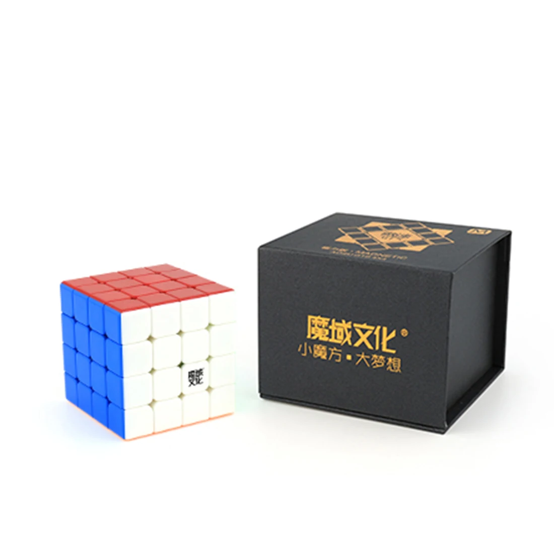 

YJ Aosu GTS M 4x4x4 Magic Cube Magnetic Version Speedcubing Puzzle Toy for Competition - Black