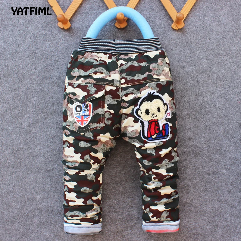 YATFIML/ г.; зимние модные детские хлопковые камуфляжные длинные штаны; детская одежда; детские спортивные камуфляжные брюки-карго для мальчиков; От 2 до 5 лет