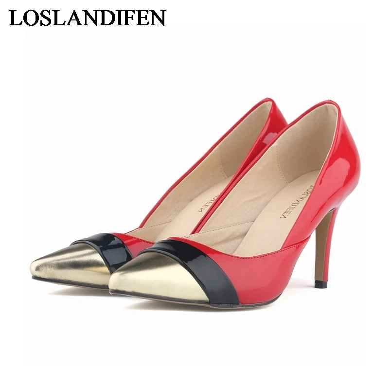 

Ladies High Heels Pointed Corset Style Work Court Women Pumps Leather High Heels Sexy Shoes Party Wedding Shoes NLK-B0029