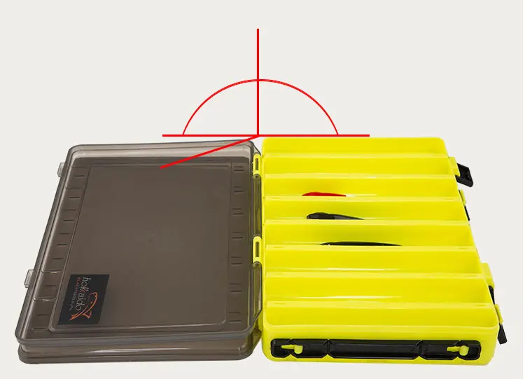 Isca de Pesca Caixa de Armazenamento Caixa de Acessórios de Pesca Caixa Multifuncional Single e double Side Peixinhos Recipiente B283 6 Cheap Caixa p equipamento de pesca
