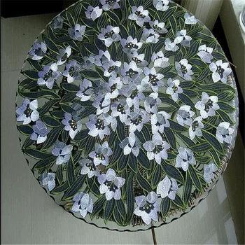 

Free Shipping Embroidered Orchid Flower Table gift wedding cloth Cup Mat Table Mat Table Cover Table Decoration place mat