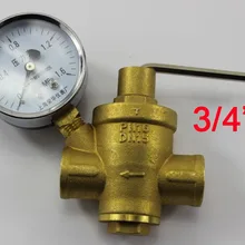 3/", DN20, брендовый латунный материал поршень стиль давления редукционный клапан водонагреватель, Водоочиститель регулятор клапан