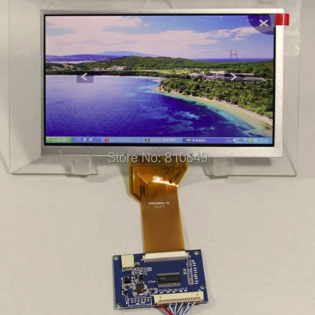 7-дюймовая LVDS ЖК-панель AT070TN92 800*480 + LVDS-TTL Tcon плата = с интерфейсом | Электроника