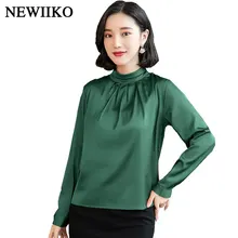 Fashion Women solid color loose Tops Turtleneck Long Sleeve Blouses Office Shirts Plus Size Casual spring Autumn Basic Shirt