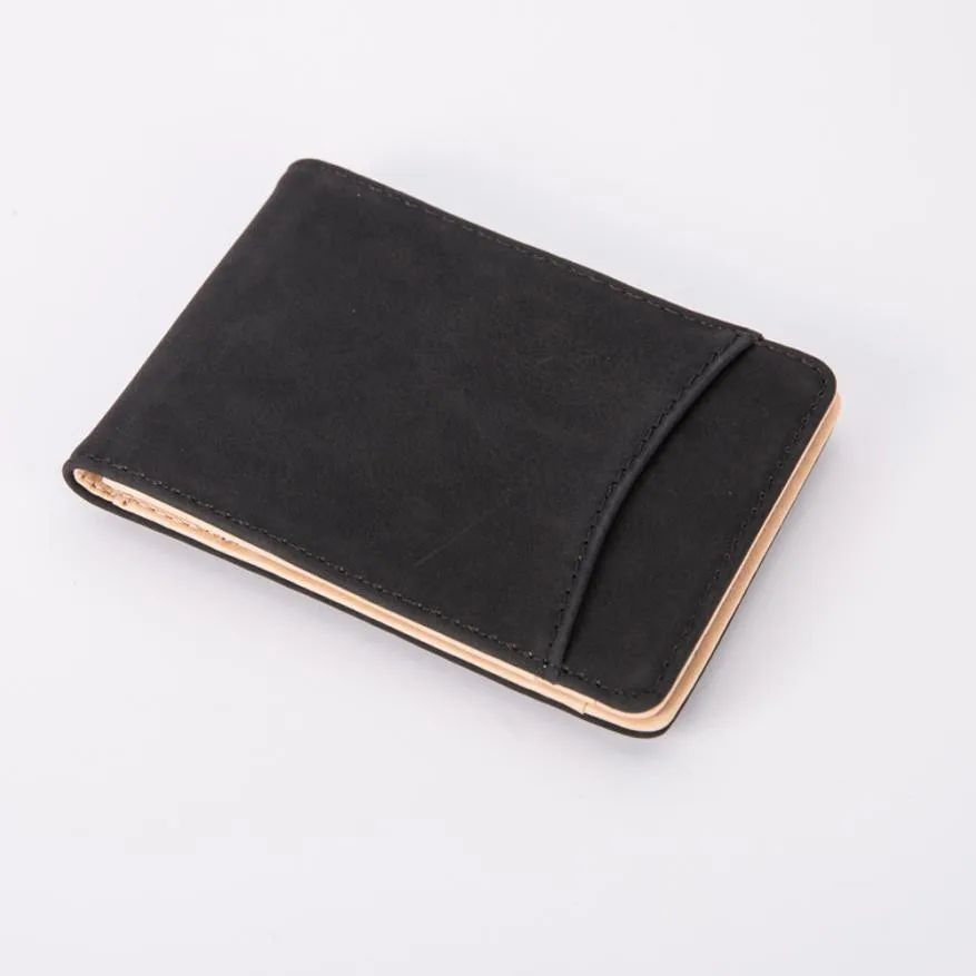

Mini Magnet Leather Wallet Card Holder Wallet Purse Hot Promotion! Brand 2018 Vintage Man Wallet Male Slim Top Quality