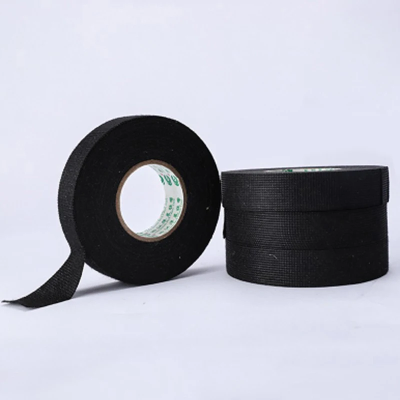

4pcs 19mm/32mm Black Acetate Cloth Single Adhesive Tape Acetate High temperature Resistance Tape