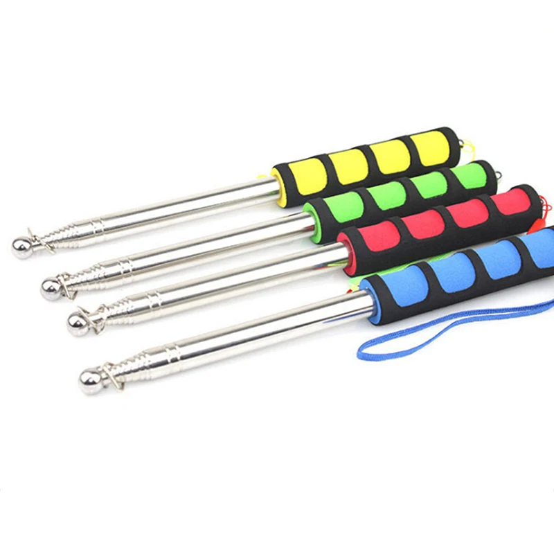 

1PC 1.2m 1.6m 2m Portable Ferula Pointer Poles for Flags Windsock Extendable Telescopic Handheld Windsock Flag Pole