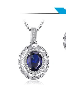 Jewelrypalace уникальный Дизайн 1.2ct создан синий сапфир кольцо стерлингового серебра 925 Красивые ювелирные изделия для Для женщин себе ювелирные изделия