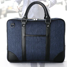 Сумка из ткани Оксфорд, деловой портфель для работы, мужская сумка из кожи, мужская сумка на плечо