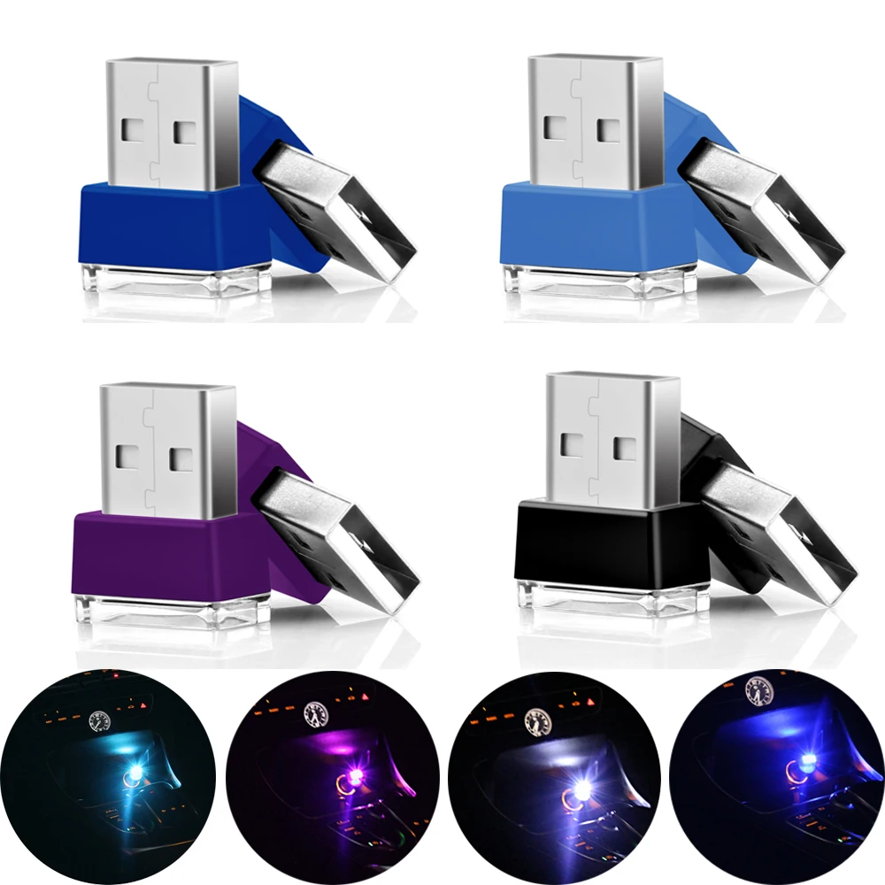 USB LED mini Wireless Car Interior Ambient Lighting Atmosphere