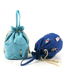 Мультяшный холст с мешком фигурка печать маленькая сумка портативный ключ кошелек для женщин новая сумка для хранения