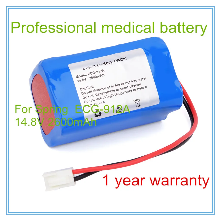 Replacement For ECG 912A ECG EKG Vital Sign Monitor Batterybattery
