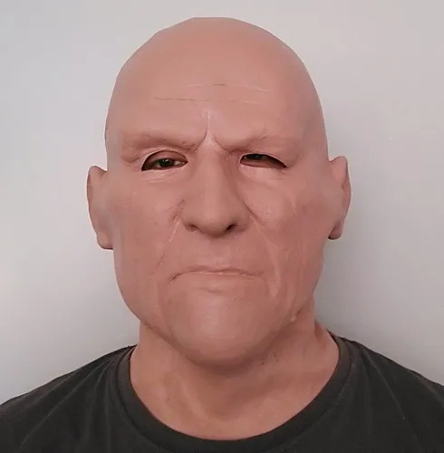 

Hot Selling Eoc-friendly Realistic Full Head Carnival Costume Theater Scene Prop Adult Cap Old Man Mask