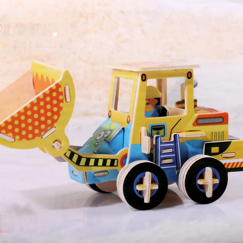 Car DIY знаменитое здание ветряная мельница башня 3D Бумага модель обучения Обучающие пазлы интересные игрушечные лошадки для детская головоломка модели из бумаги бумажные модели бумажное шоу картонный домик для детей - Цвет: Car
