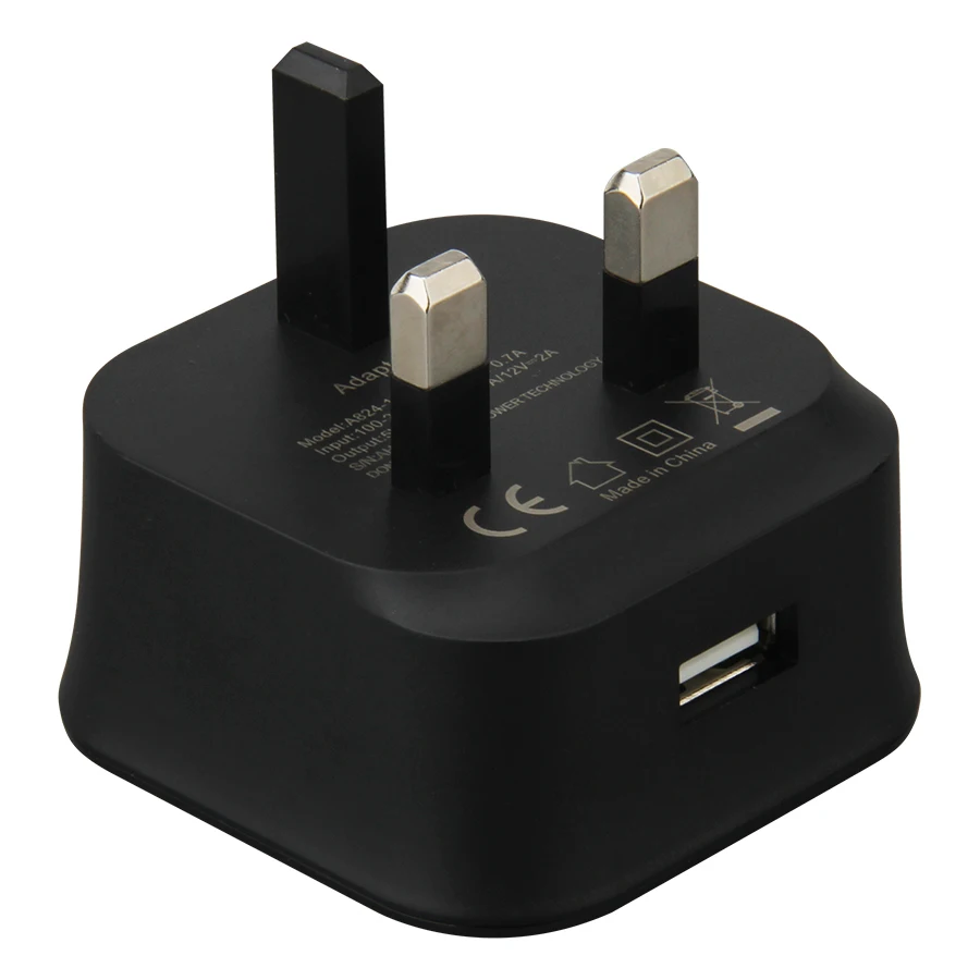 Adaptador de Parede Cabo do Telefone Móvel para Iphone Único Carregador Carregamento Rápido Viagem Reino Unido Plugue Portátil Samsung Xiaomi lg Usb 2a 4 Carregadores de celular
