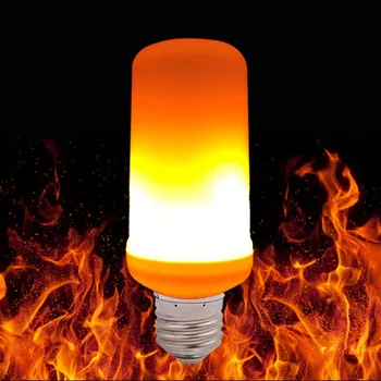 

Lamp Effect Led Light Blub E27 Fake Fire 4 Mode Led Lamp Flame Creation Decorative Flickering Emulation Decor Lamp Ha