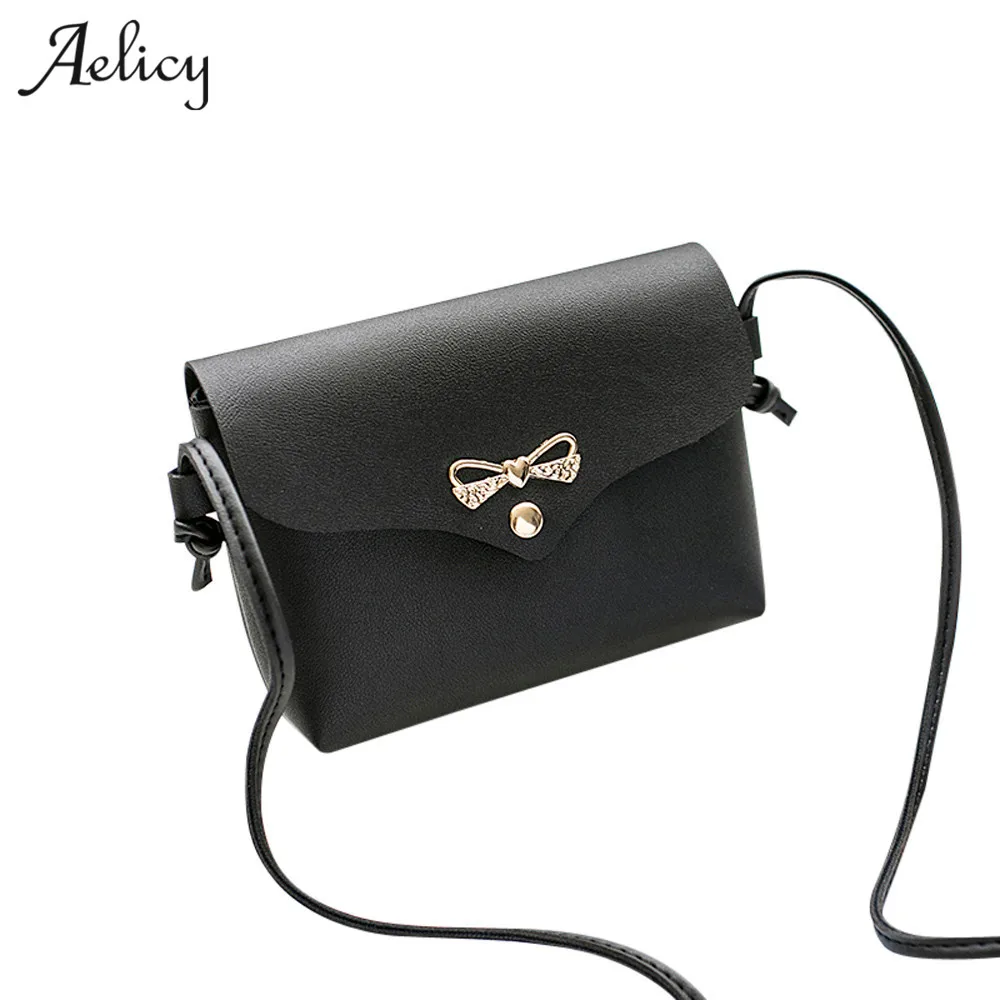 

Aelicy Women Cover Bow Handbag PU Leather Women's Shoulder Crossbody Bags for Ladies clutch Small Handbags Purse Bags Bolsos