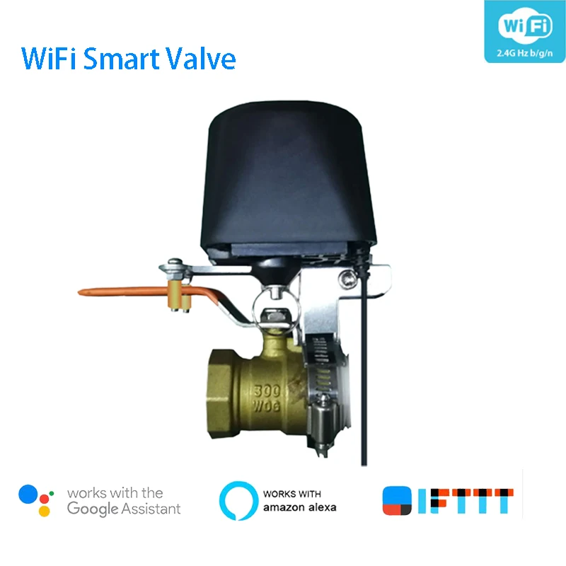 

Wifi Smart Water Valve Smart Home Automation System Valve For Gas Water Control Work Amazon alexa,Goole Assistant,IFTTT