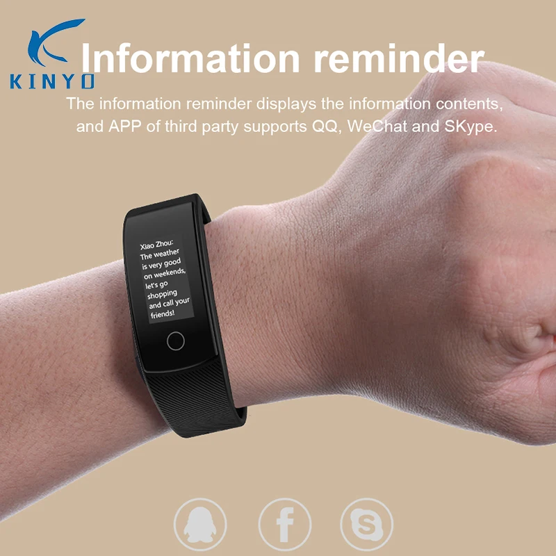 

QS80 PLUS smart bracelet Bluetooth waterproof smartband heart rate information call reminder sports wristbands gifts for friends