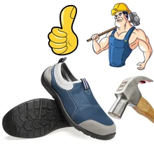 Противоскользящая рабочая обувь, Микропористая, Антистатическая, ударопрочная, военная тактика, стальной носок, мужская и женская обувь, ботинки для отдыха из стали