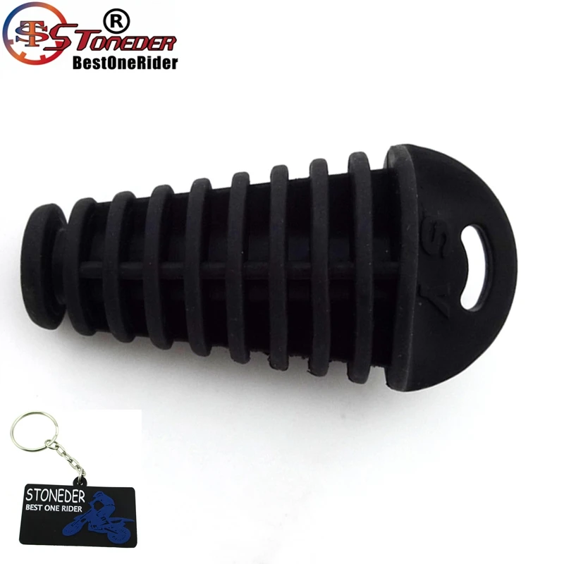 STONEDER Exhaust Muffler Bung Cleaner Wash Plug For Pit Dirt Bike Motorcycle Motocross