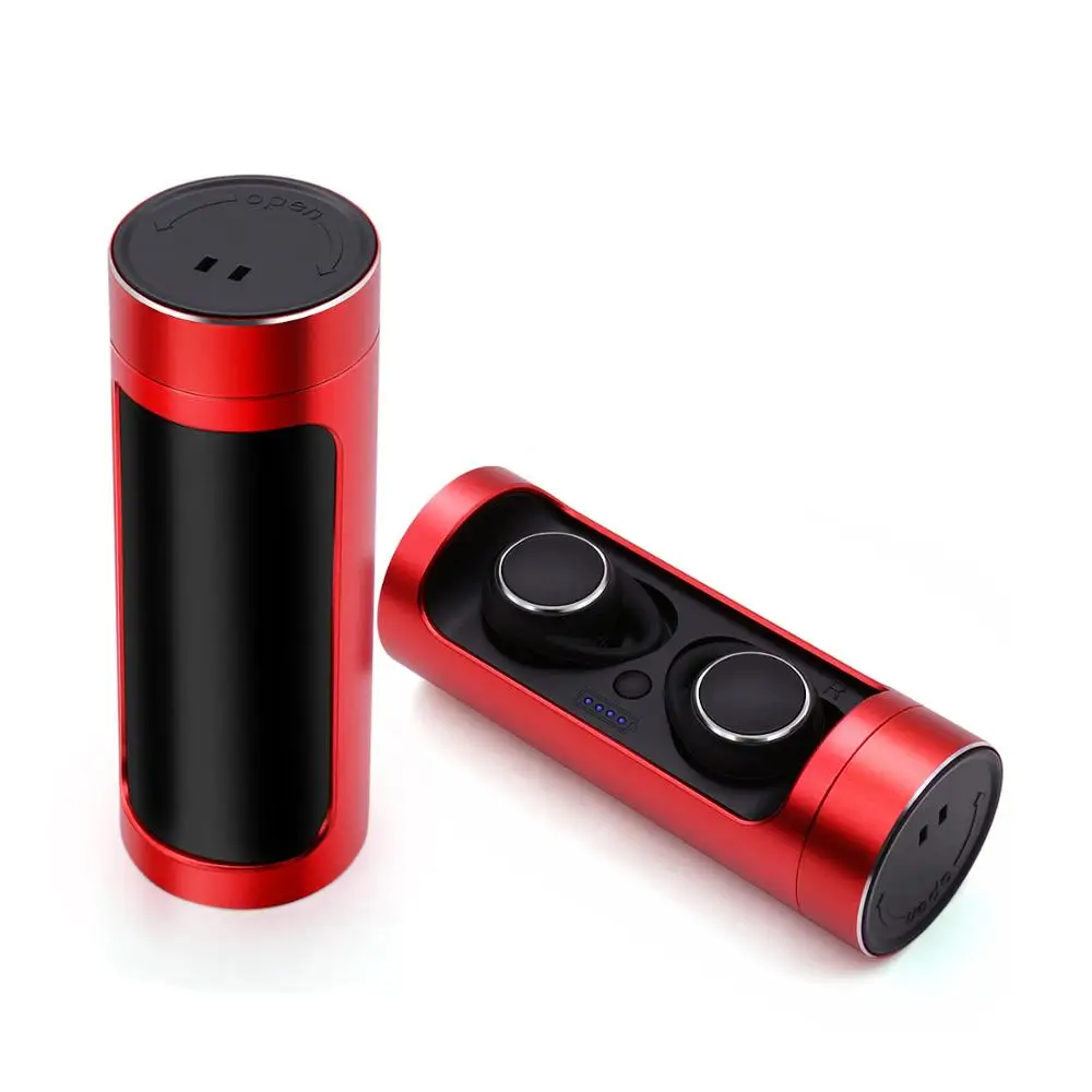 

TWS binaural wireless sports waterproof 5.0 touch capacity charging cabin Bluetooth headset compatible with Android IOS