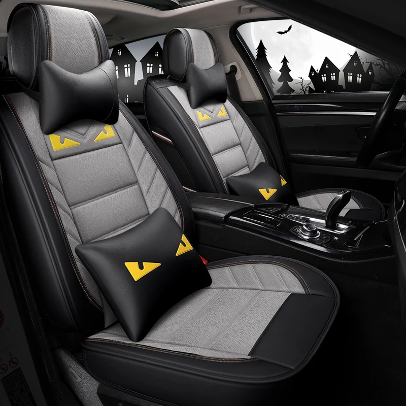 

Universal PU Leather car seat covers For nissan pathfinder pathfinder primera p12 PULSAR QASHQAI j10 j11 2017 2018