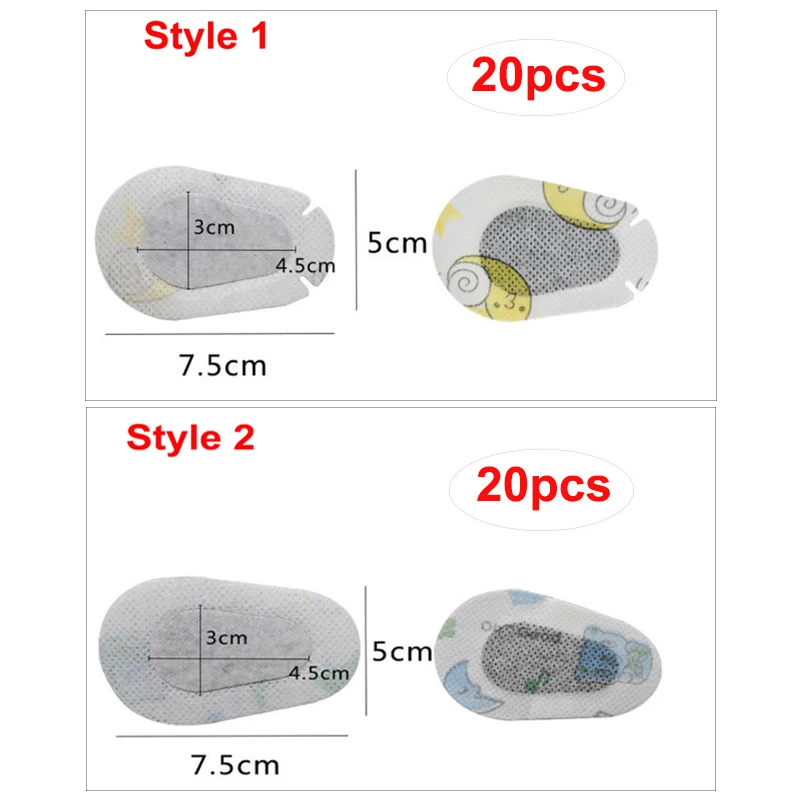 40 шт. Мультяшные патчи для глаз Amblyopia, цветные детские патчи для тренировки Amblyopia, Орто-оптические коррекционные патчи для век, окклюзия, медицинская повязка на глаза - Цвет: Combination 1