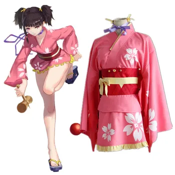 

Koutetsujou no Kabaneri Mumei Cosplay Costume Japanese Anime Kimono Uniform Clothes Cherry Blossoms Kimono