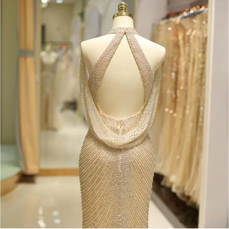 Индивидуальный заказ спереди разрез строгое длинное вечернее платье роскошное бисер Кристалл Русалка платья для выпускного на бретелях Vestidos de gala