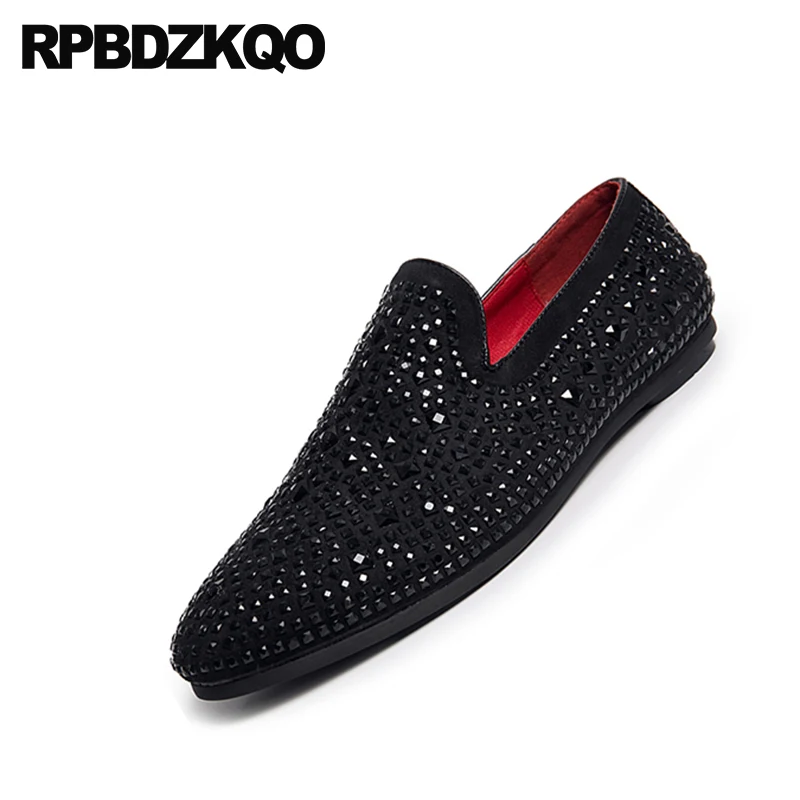 Summer Loafers Rhinestone Rivet Stud 