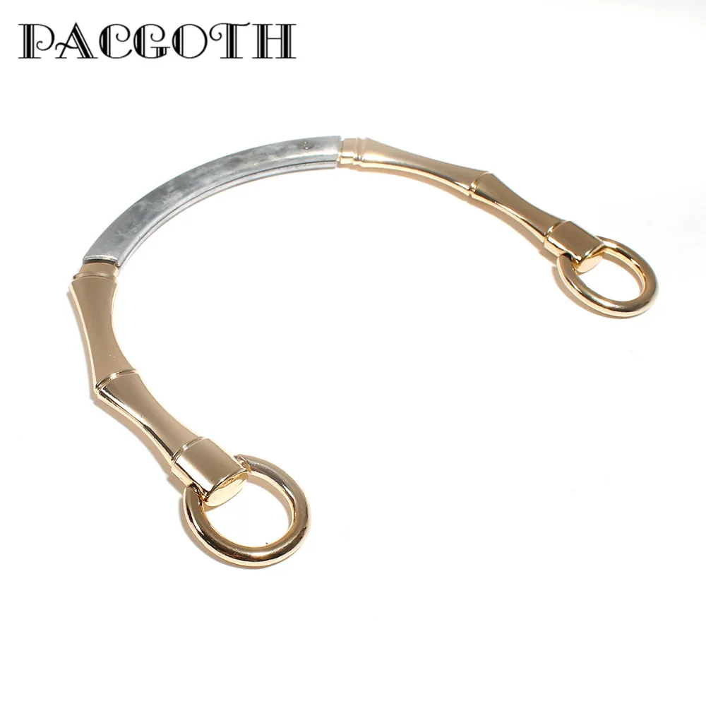 

PACGOTH Bag Part & Accessories Zinc Based Alloy Kiss Clasp Bails Beads Hanldes For Purse Bags Two Colors 17cm x 12cm, 1 Piece