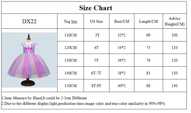 DX22-Size Chart