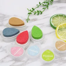 10 шт. водяная капля блеск чернил pad перламутровый штамп-поделка inkpad(упаковка из 10