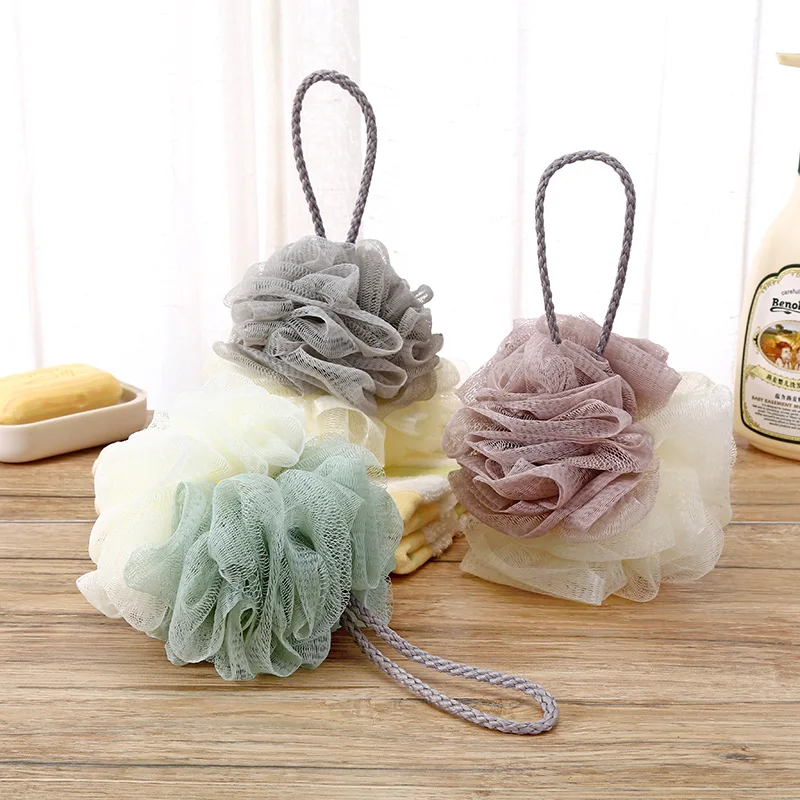 

A2620 double color bathing flower large rubbing back bath ball