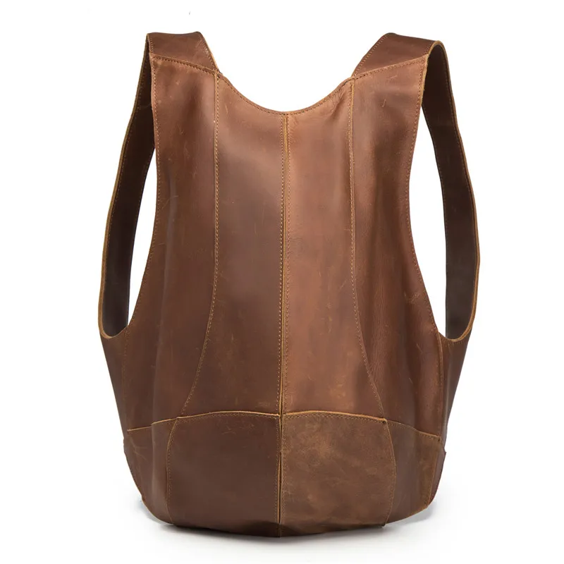 

Woman Male Backpack Genuine Leather Shoulder Anti-theft Back Zipper Ipad Phone Pocket Pouch Business Travel Mochila Escolar Gift