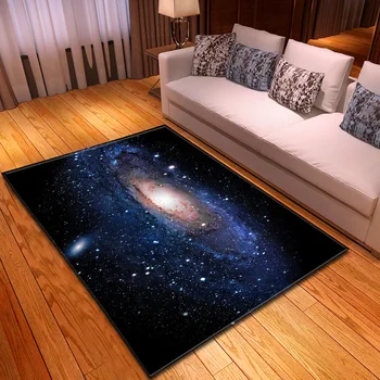 

Nebula outer space universe carpet living room bedroom 3D planet larege rugs kids sofa restaurant floor mat kitchen parlor rug