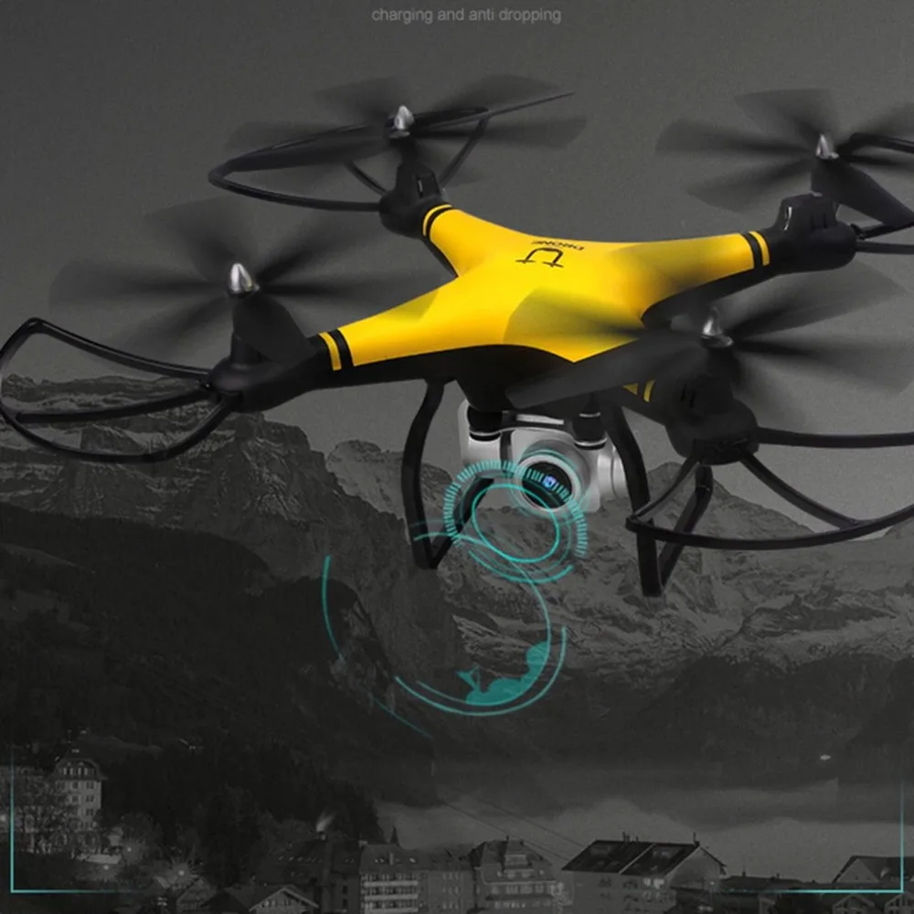

69608 2.4G RC Selfie Smart Drone FPV Quadcopter Aircraft with 0.3MP HD Camera Real -time Altitude Hold Headless Mode 3D Flip