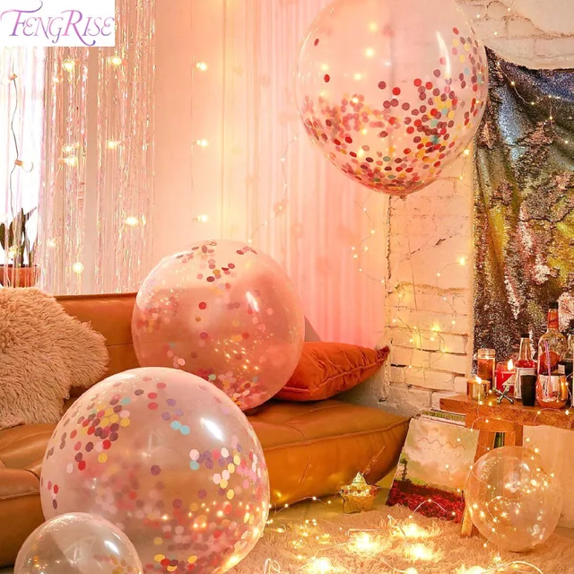 FENGRISE حفلة عيد ميلاد زينة الاطفال منطاد بالون عيد ميلاد العملاق الكبير بالونات عيد ميلاد بالونات الديكور عيد Globos