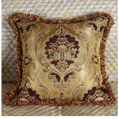 European Style Bohemian Handwoven Pillow Cushion Tassel Sofa Pillowcase  Backrest Pure Cotton Thread handmade Crocheted pillows - AliExpress