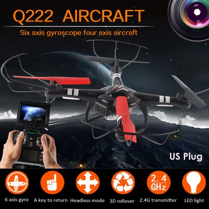 

New Arrival WLtoys Newest Model Air Pressure Positioning Q222G 5.8GHz FPV Drone with 720P Camera 6 Axis Gyro RC Quadcopter