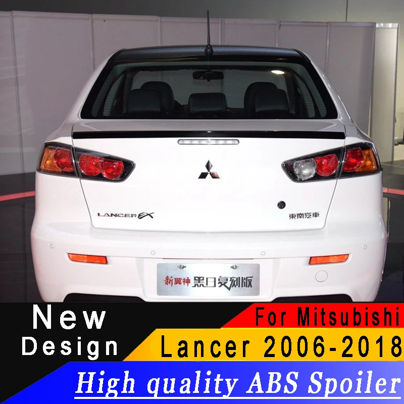 Спойлер для Mitsubishi Lancer EX от 2006 до 2018 высококачественный спойлер из ABS праймер или