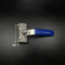 304 Нержавеющая сталь редуктор Порты и разъёмы 1 шаровой кран DN20 3/" BSP Женский воды газойль 16 бар 0-80 C