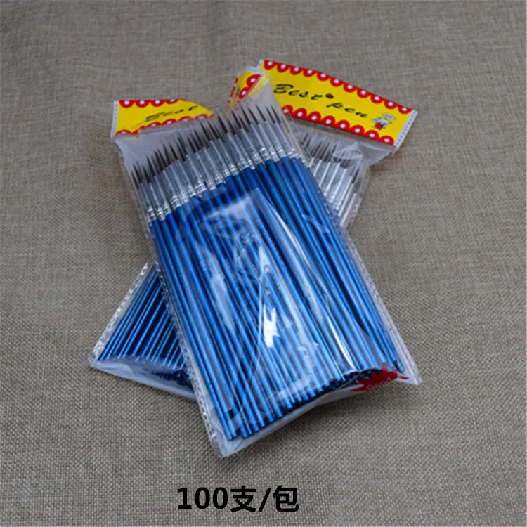 Conjunto de Pincel de Pintura de Náilon Acrílicas em Miniatura Profissional Detalhe Escovas Novo 100 Pçs 2 pintura de náilon detalhe escovas acrílicas em miniatura novo