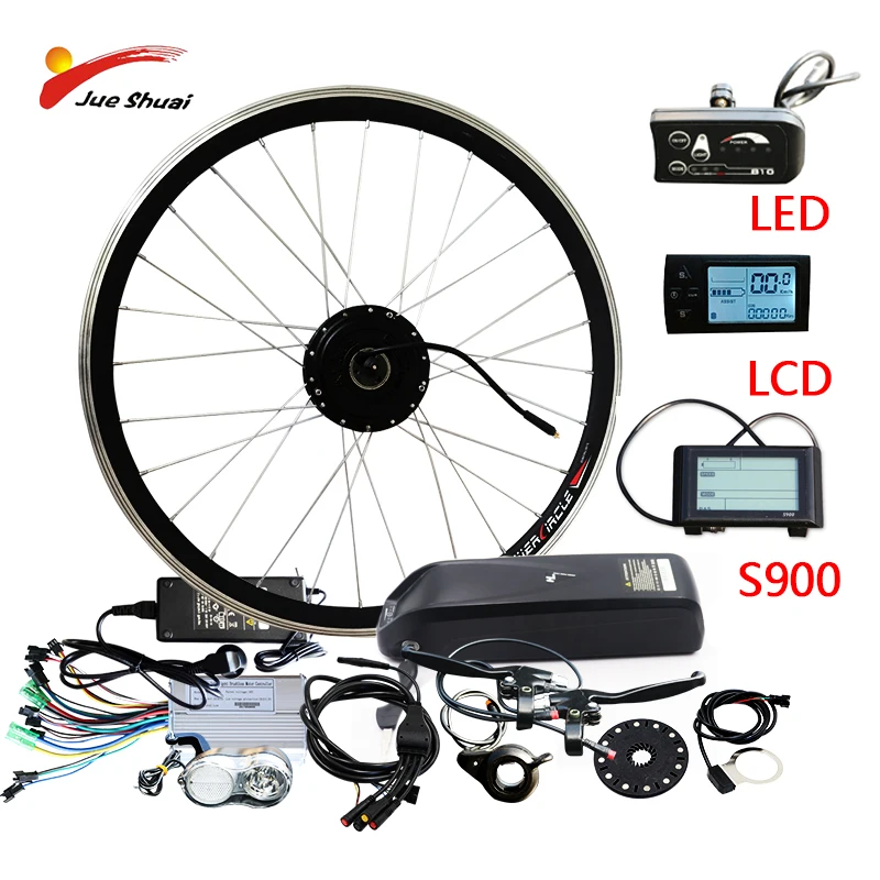 Perfect 250W-500W Electric Bike Conversion kit with Lithium Battery Front Hub Motor Wheel MTB Road Bike E bike Kit Ebike Conversion Kit 0