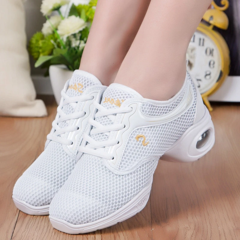Zapatos de baile para mujer, zapatillas de baile de Jazz Hip Hop para suela exterior blanda|salsa sneaker|shoes shoes jazz - AliExpress